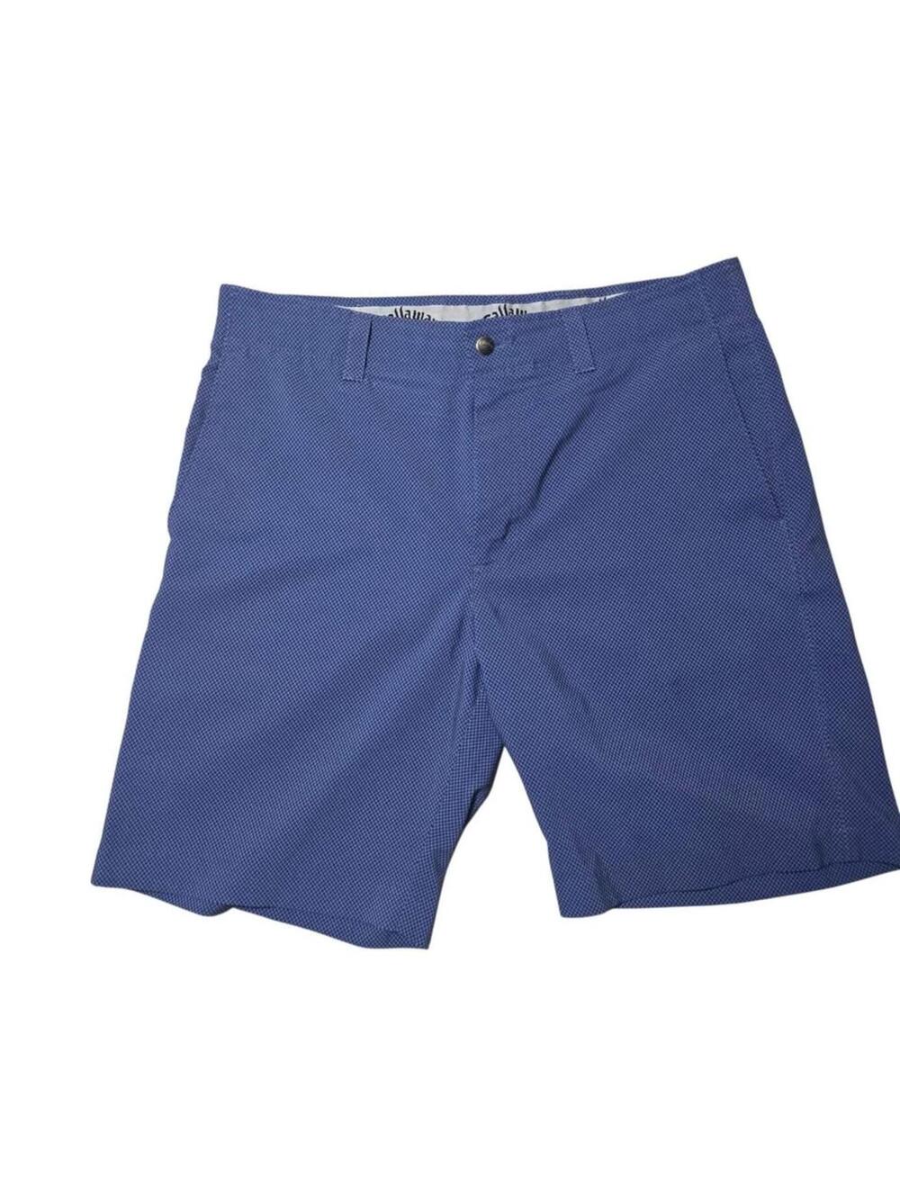 NWOT Callaway Blue Diamond Pattern Golf Shorts Size 34